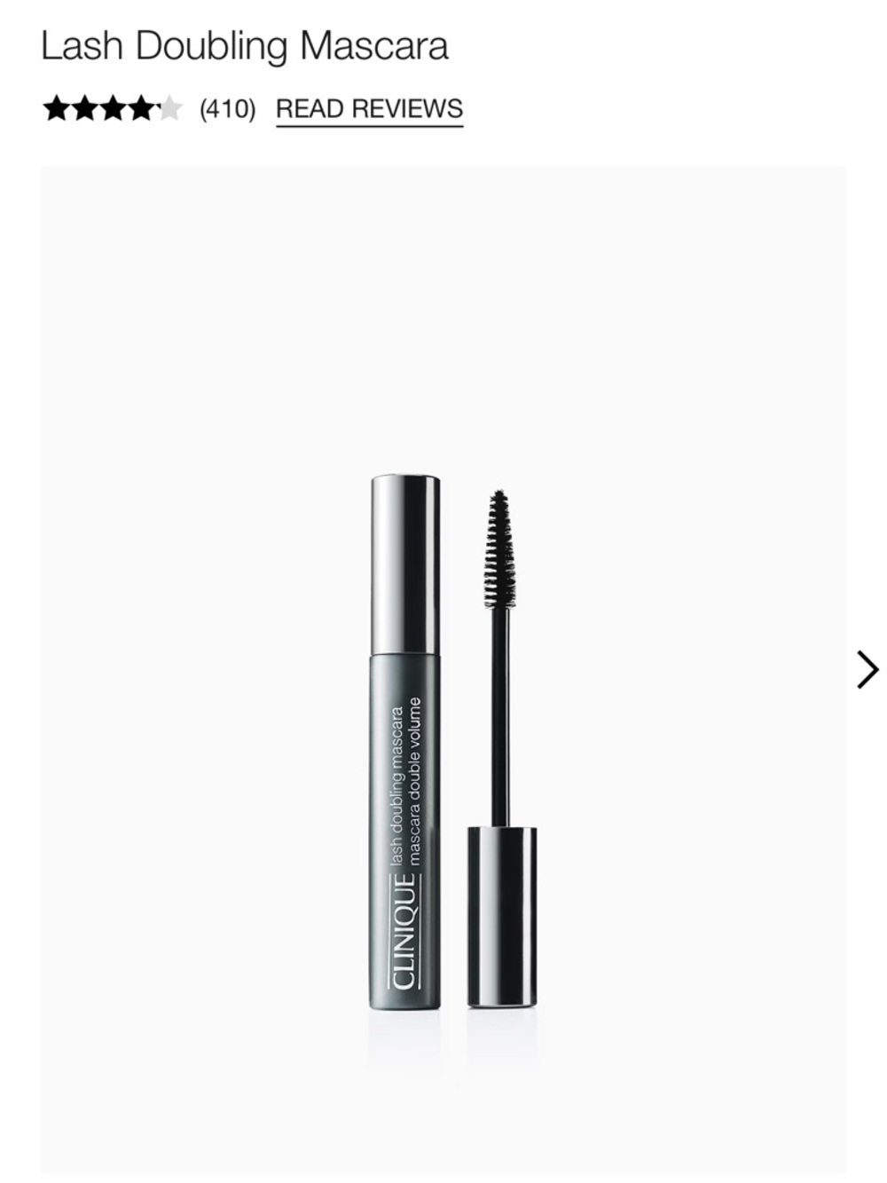 NIB Clinique Lash Doubling Mascara - Black